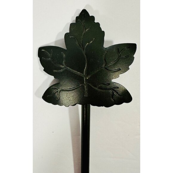 Longaberger Wrought Iron Maple Wall Leaf Hook Decorative Black Metal 72664 - Picture 4 of 9